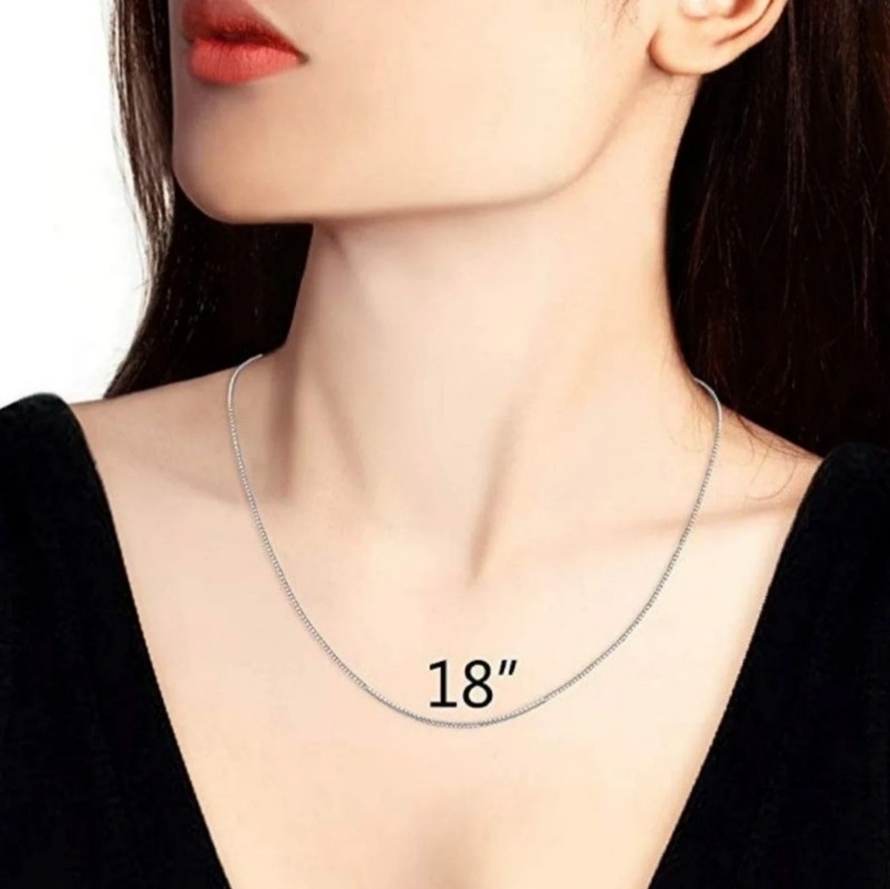 Sterling Silver Italian Box Chain 18'